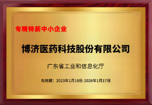广东省专精特新中幼企业
