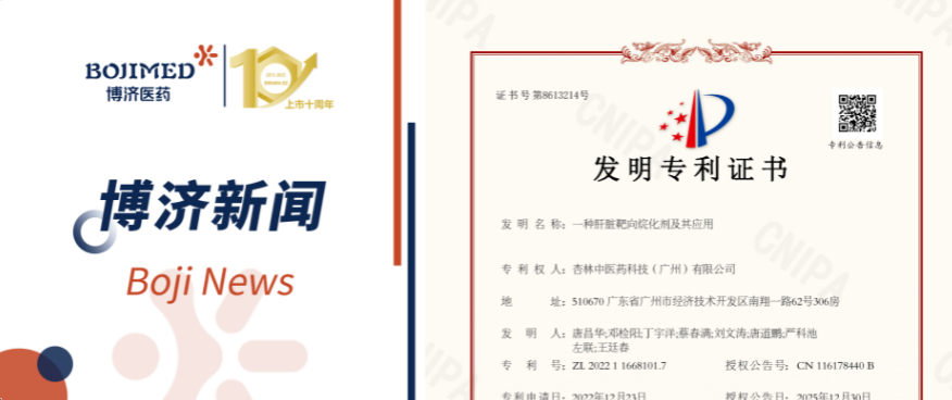 喜讯！Z6尊龙凯时医药自主研发化合物技术获发现专利！